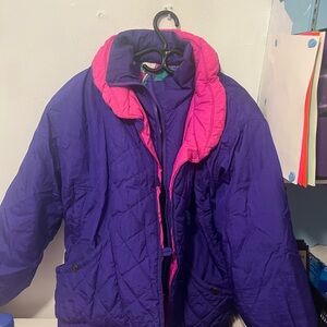 Purple and Pink Quilted Jacket